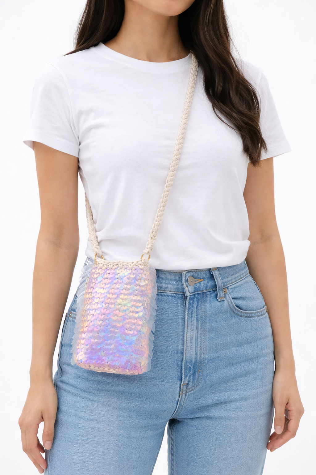 Crochet mobile cover