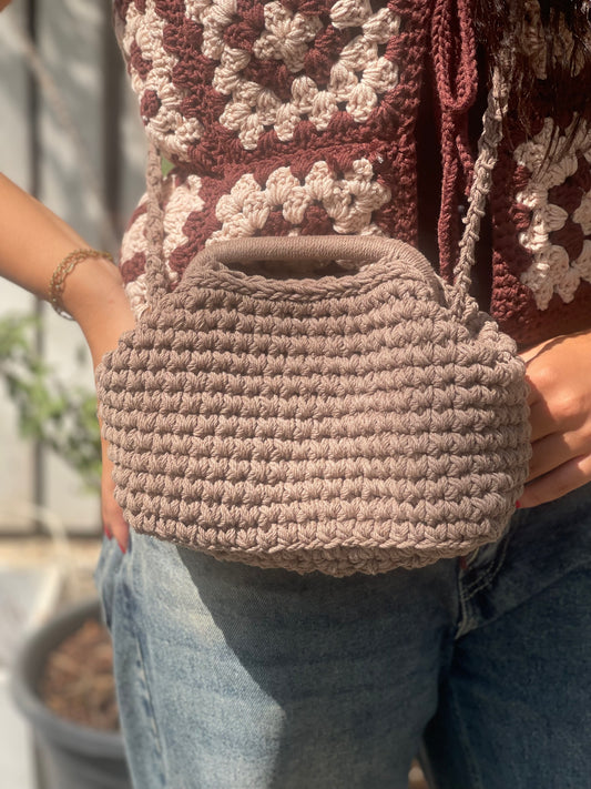 Mini Lilly clutch cafe crossbody
