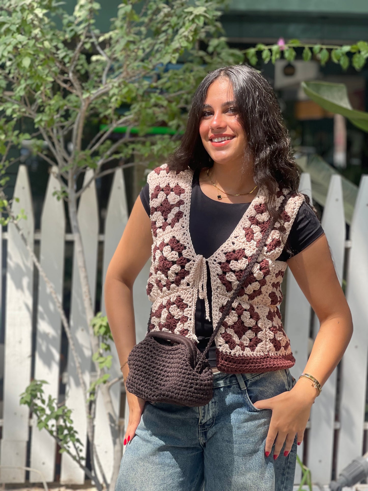 Knitt cotton vest