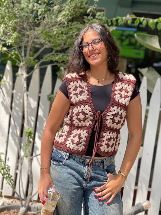 Knitt cotton vest