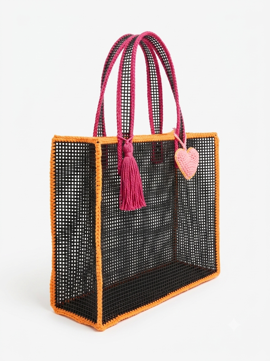 Yola beach bag black large