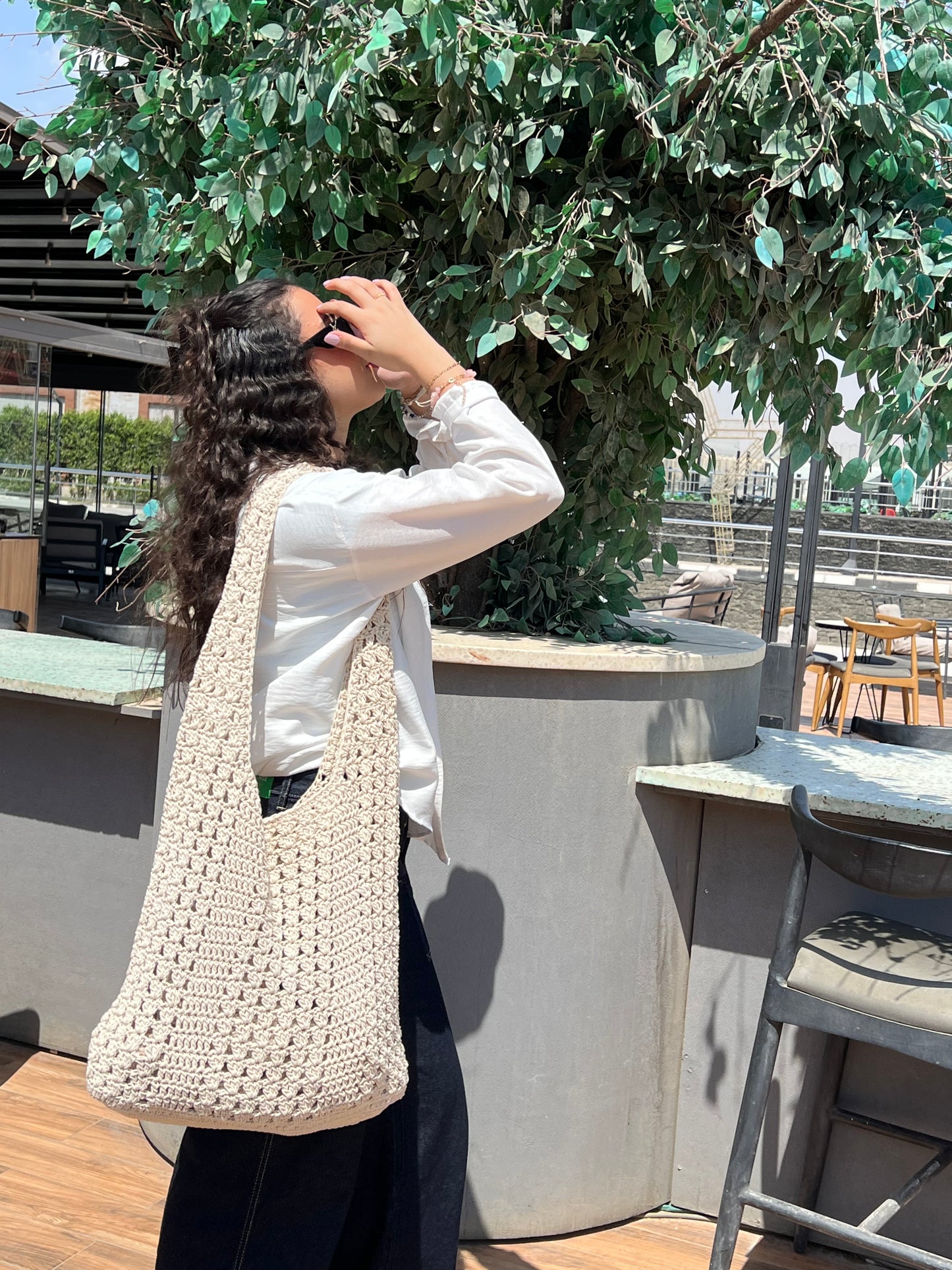 Sophia bag off white color