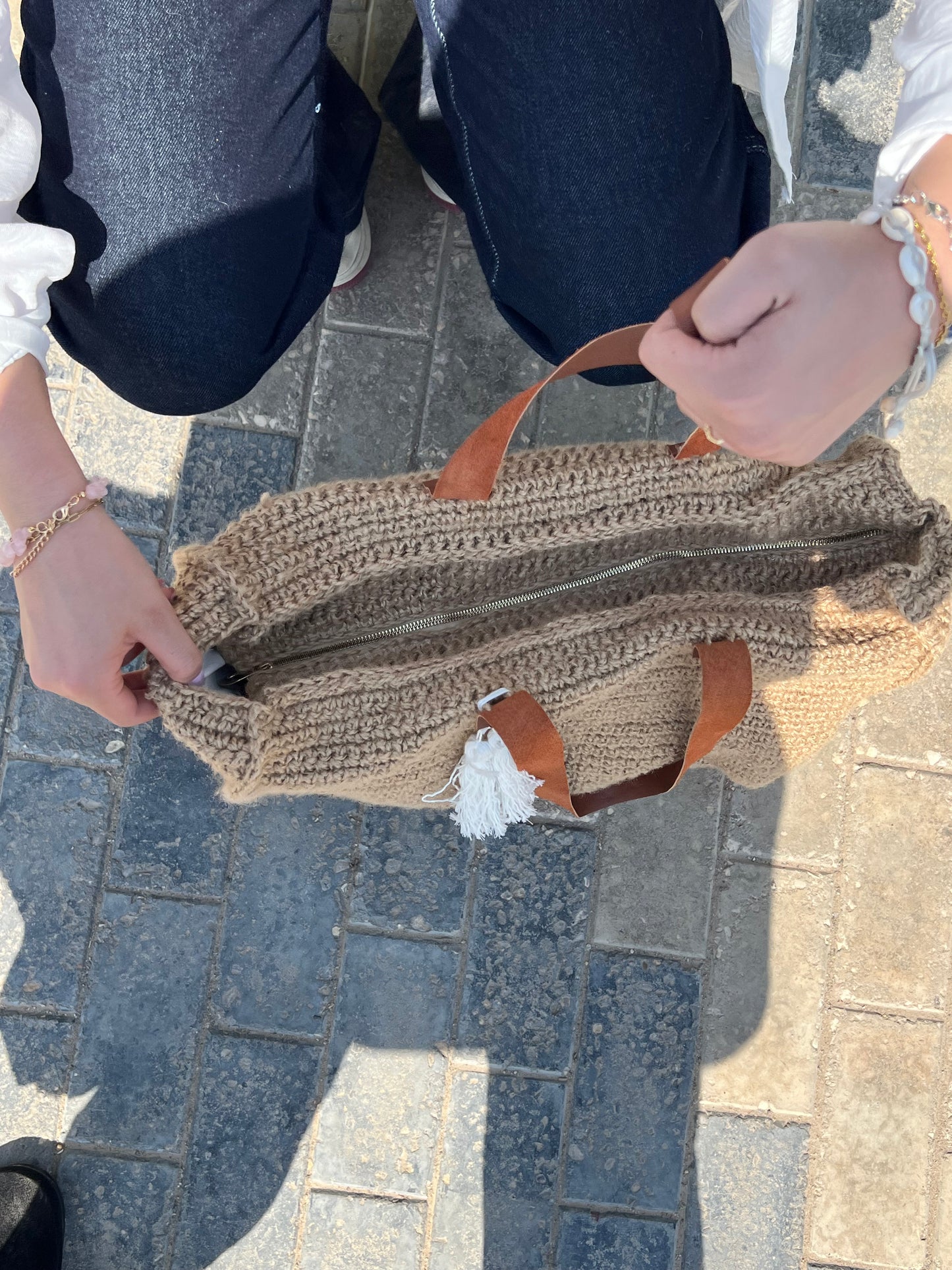 Square kesh bag