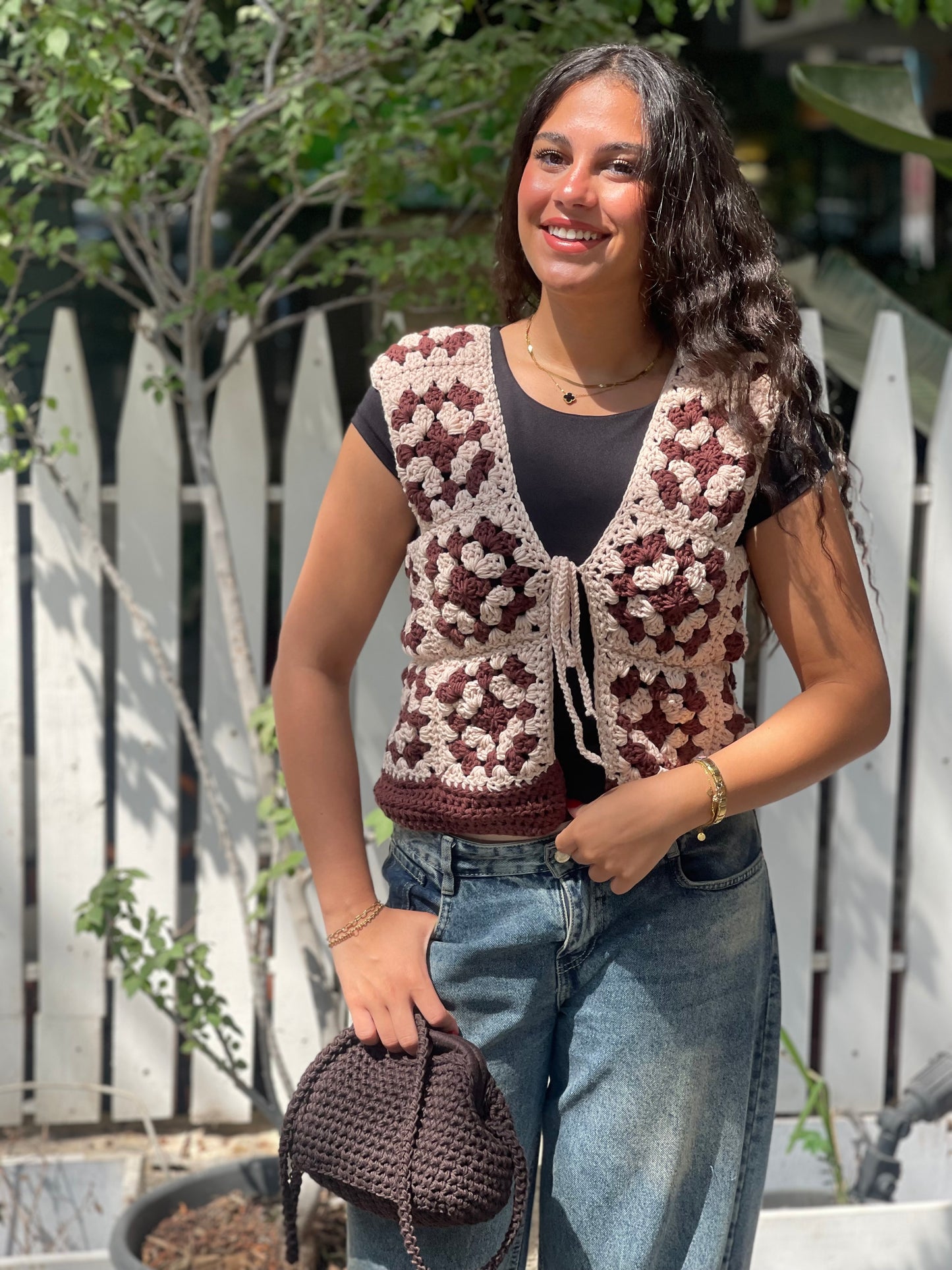 Knitt cotton vest