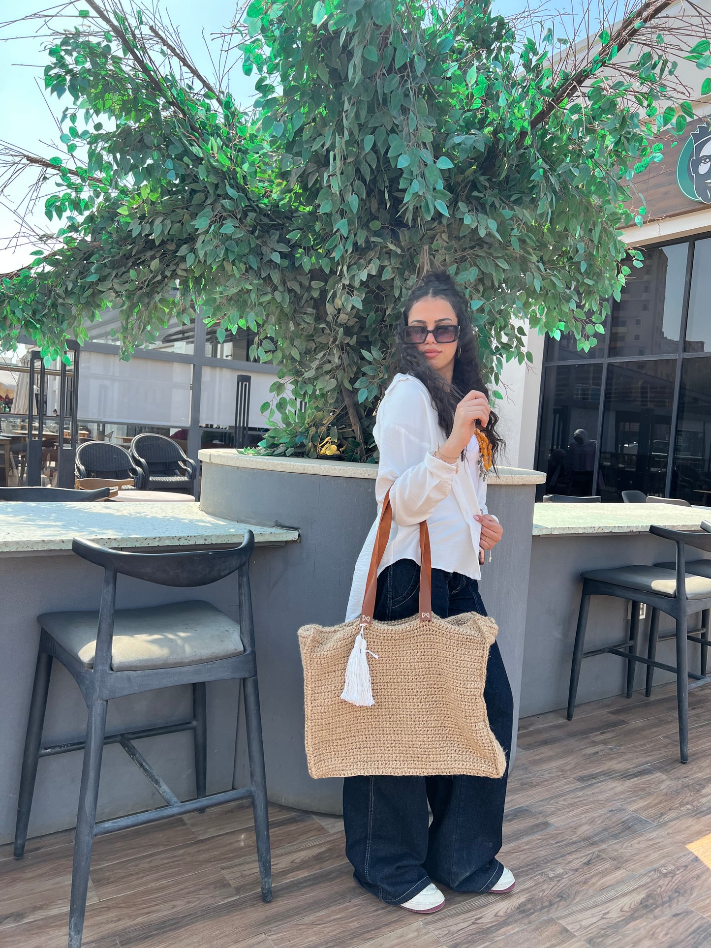 Square kesh bag