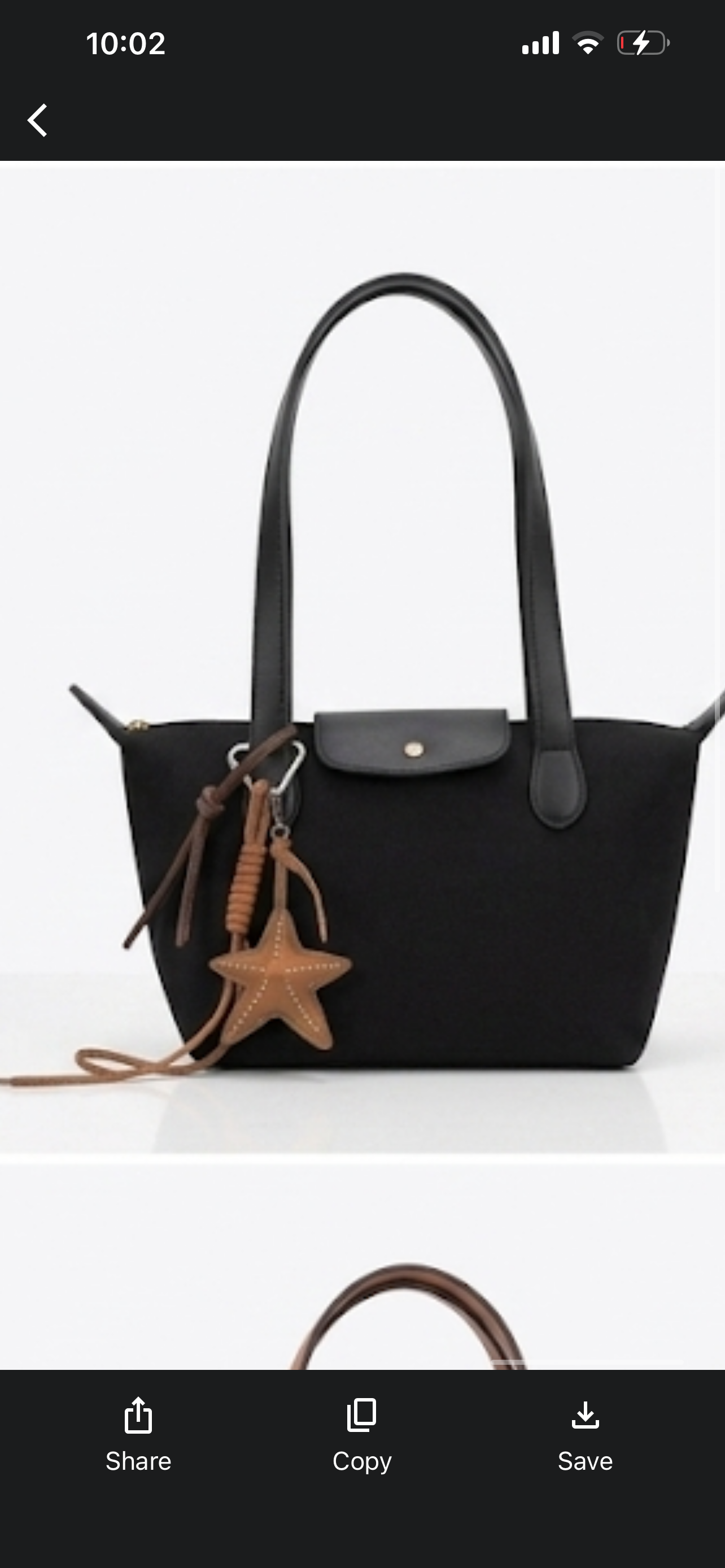 Canvas tote black xblack medium