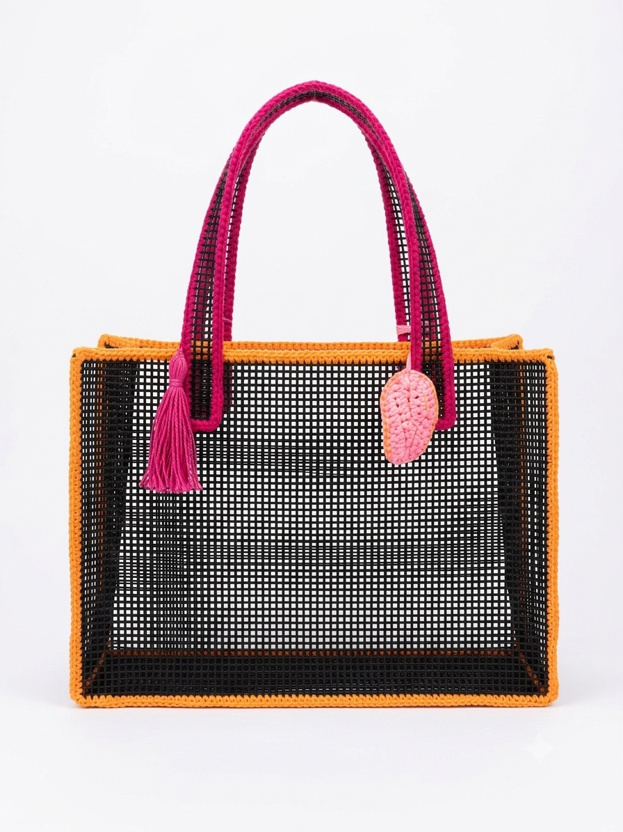 Yola beach bag black large