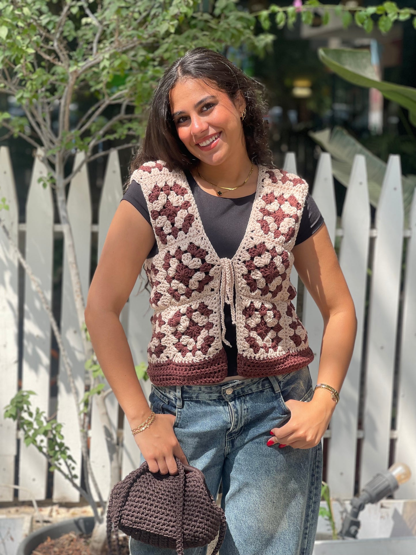 Knitt cotton vest