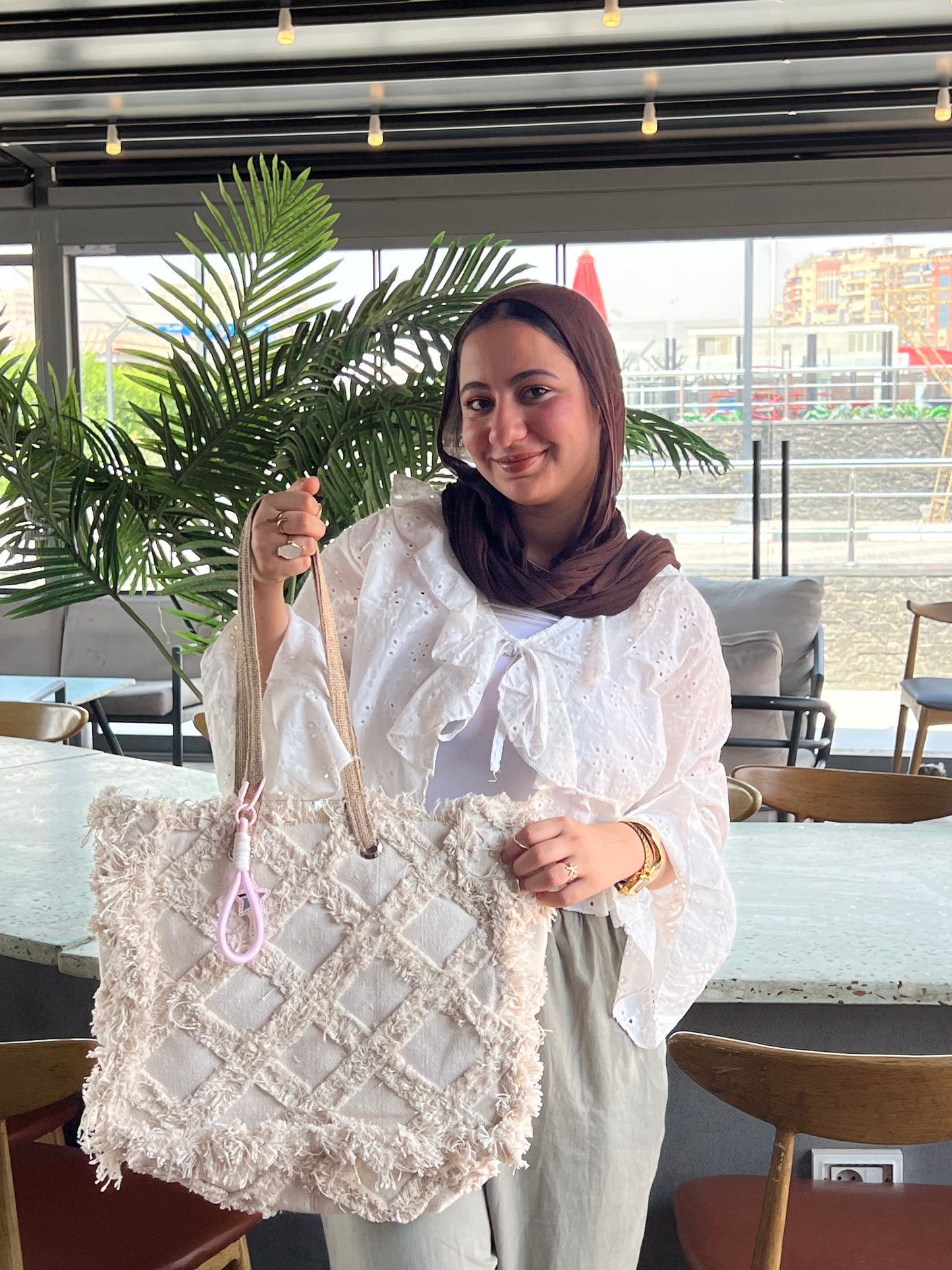Élan tote off white